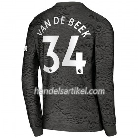 Manchester United Donny van de Beek 34 Auswärts Trikotsatz 2020/21 Langarm